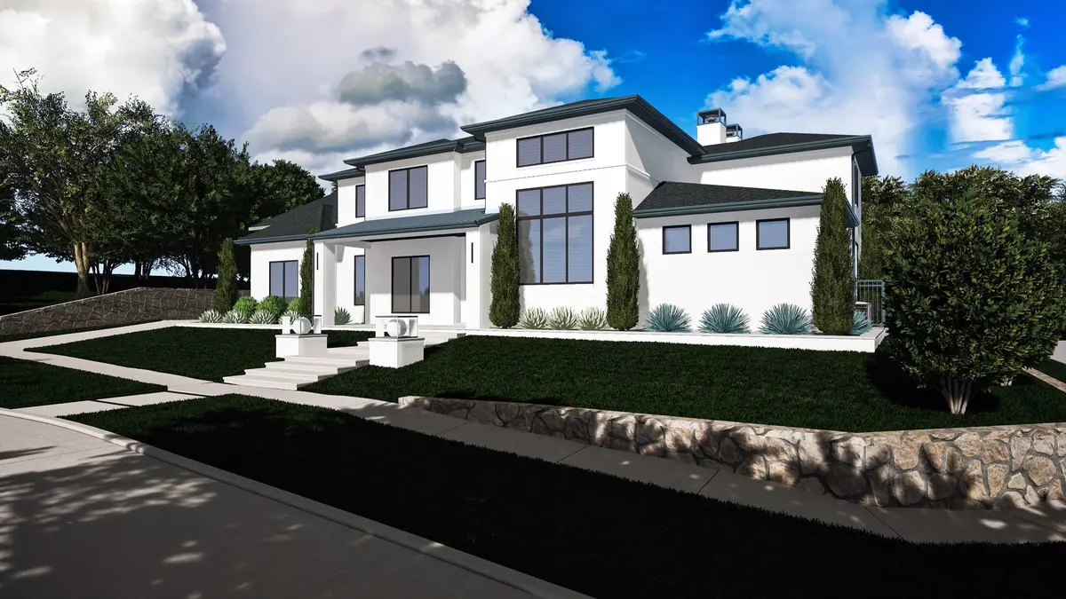 Modern white contemporary home