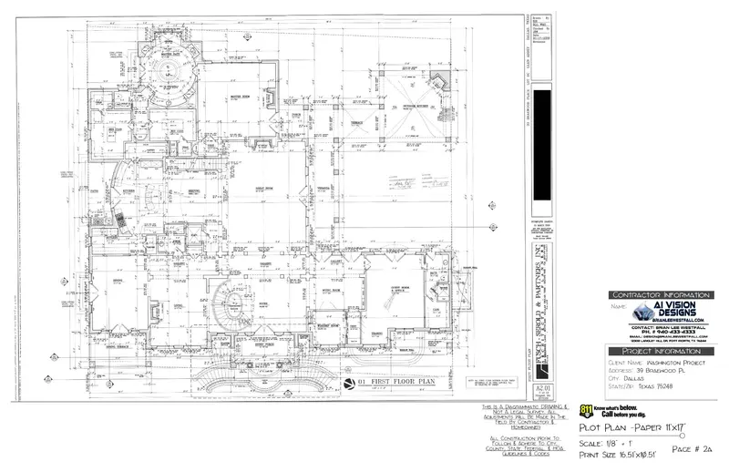 Approved home floor plan for pool construction integration